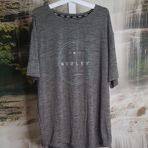 Hurley Mens XXL Charcoal Gray Classic Short Sleeve Tshirt